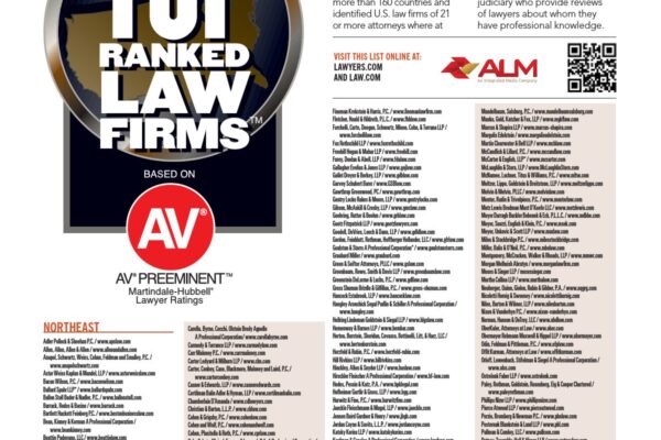 Top 10 Law Firms in the USA Ranked