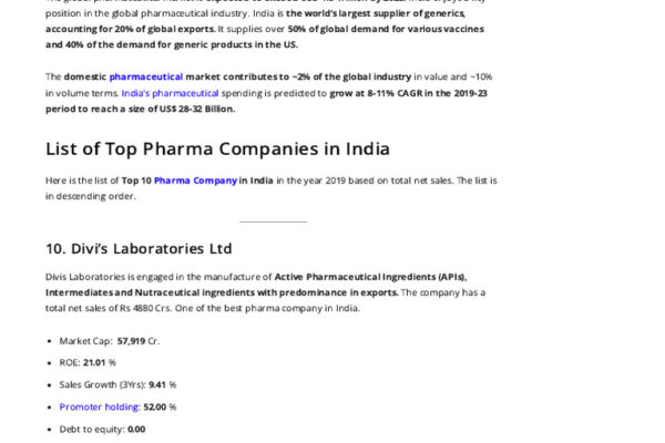 Top 10 Pharma Companies in India Ranked