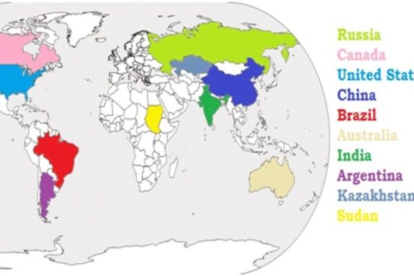 Top 10 Largest Countries by Area in the World