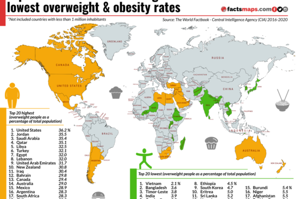 Top 10 Countries With Highest Obesity Rates