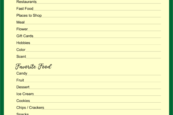 Top 10 Favorite Things Lists You Can Create Today